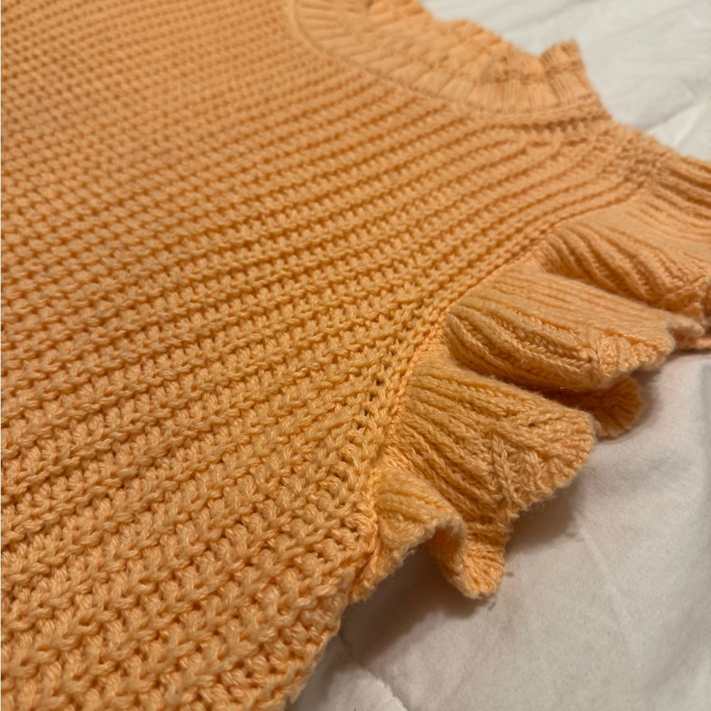 Universal Thread Women's Ruffled Knit Sweater - Peach - Picture 5 of 7